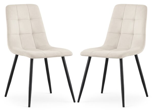 Set 2 ks jídelních židlí Nairobi (béžová). Akce -15%