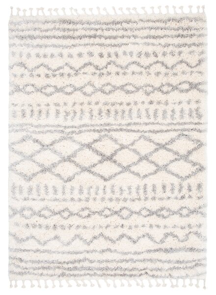 Makro Abra Kusový koberec Shaggy AZTEC FN28A Krémový Rozměr: 60x100 cm