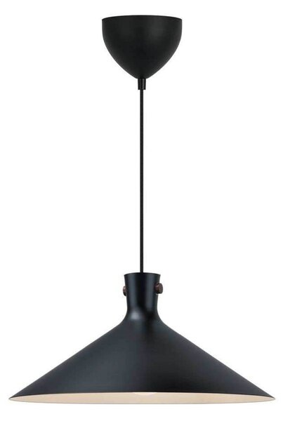 Nordlux Závěsné světlo Dorina, černé, Ø 45 cm, kov, stmívatelný, Černá, Obývací pokoj / jídelna, kov, Skandinávský