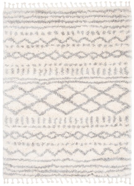 Makro Abra Kusový koberec Shaggy AZTEC FN28A Krémový Rozměr: 60x100 cm