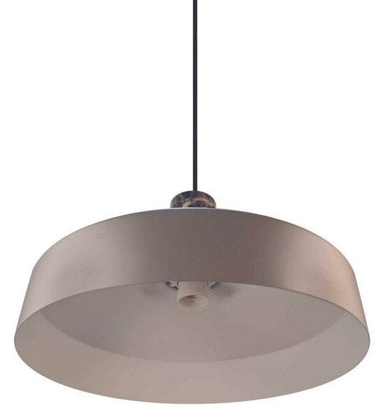 Nordlux Závěsné světlo Elvas, světle hnědé, Ø 37 cm, kov/mramor, stmívatelný, Hnědá / rez, Obývací pokoj / jídelna, kov, Skandinávský