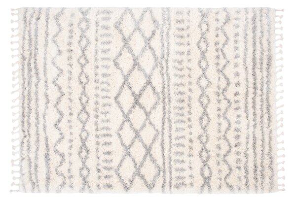 Makro Abra Kusový koberec Shaggy AZTEC FN28A Krémový Rozměr: 60x100 cm
