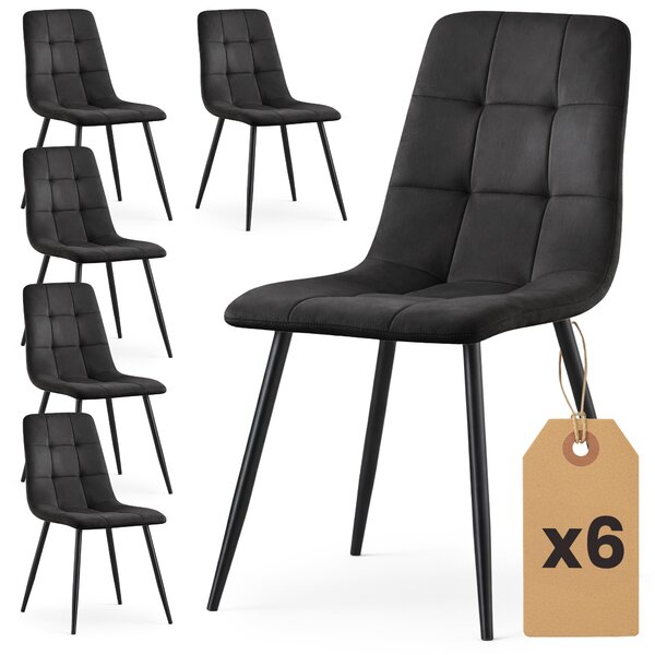 Set 6 ks jídelních židlí Nairobi (černá). Akce -12%