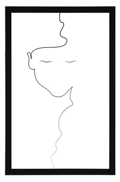 Plakát žena v minimalistickém provedení