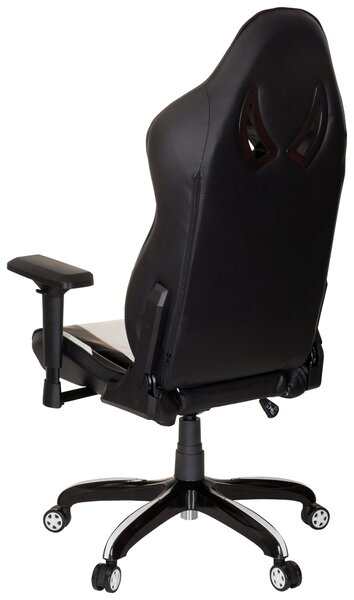 HERNÍ ŽIDLE, vzhled kůže, černá, bílá MID.YOU - Online Only kancelářské židle, Online Only