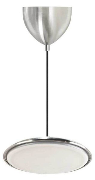 DFTP by Nordlux LED závěsné světlo Artist, Ø 25 cm, ocelová barva, nerezová ocel, stmívatelný, Hliník / šedá / zinek, Obývací pokoj / jídelna, Nerezová ocel, Skandinávský