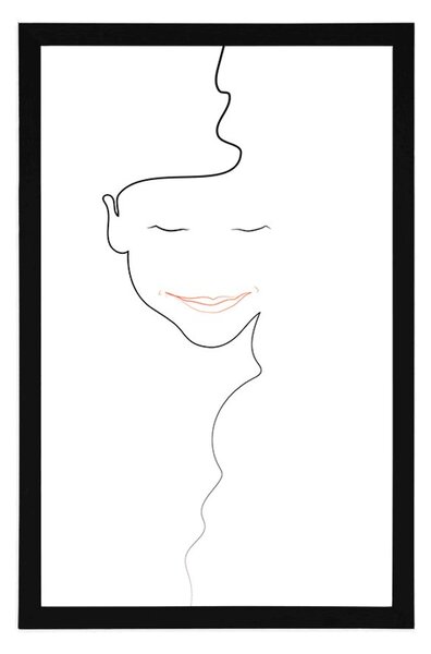 Plakát minimalistická tvář ženy
