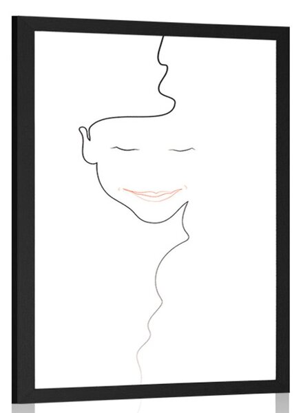 Plakát minimalistická tvář ženy