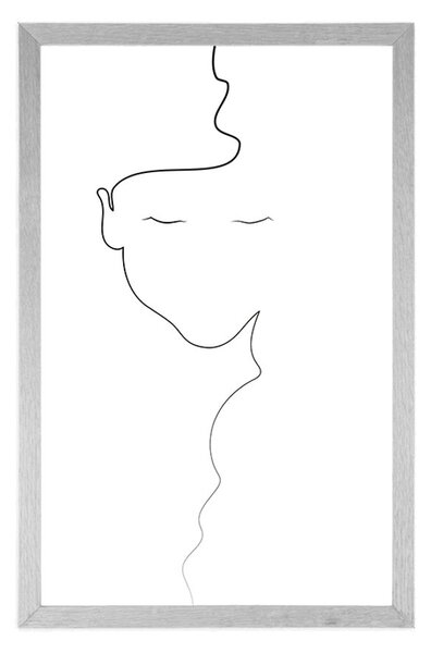 Plakát žena v minimalistickém provedení