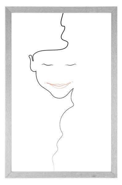 Plakát minimalistická tvář ženy