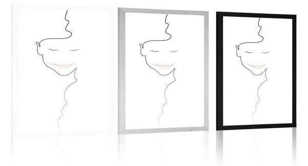 Plakát minimalistická tvář ženy