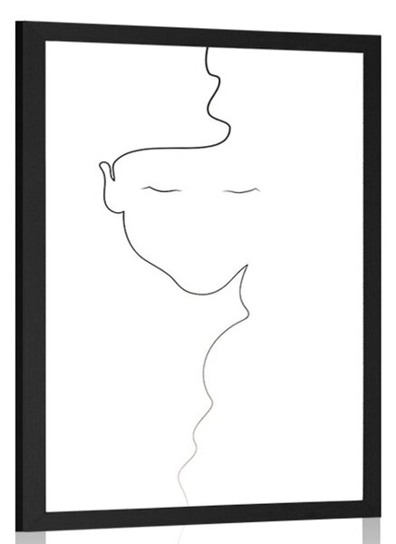 Plakát žena v minimalistickém provedení