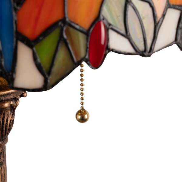 Brilagi - Tiffany vitrážová stojací lampa JUNGLE 2xE27/60W/230V
