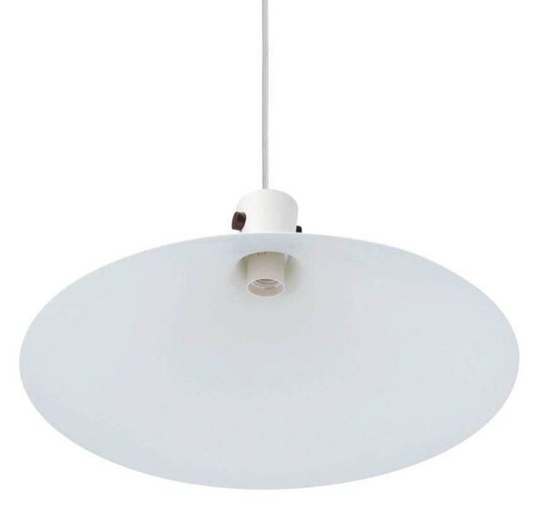 Nordlux Závěsné světlo Dorina, bílé, Ø 45 cm, kov, stmívatelný, Bílá / opál, Obývací pokoj / jídelna, kov, Skandinávský