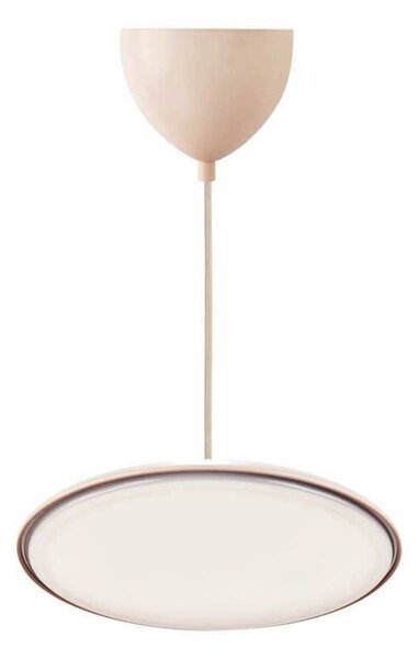 DFTP by Nordlux Závěsné LED světlo Artist, Ø 40 cm, prachově růžové, kov, stmívatelný, Fialová / růžová / barva růže, Obývací pokoj / jídelna, kov, Skandinávský