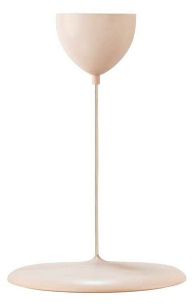 DFTP by Nordlux Závěsné LED světlo Artist, Ø 40 cm, prachově růžové, kov, stmívatelný, Fialová / růžová / barva růže, Obývací pokoj / jídelna, kov, Skandinávský