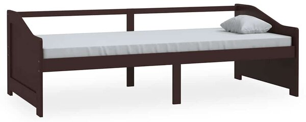 3místná válenda tmavě hnědá masivní borovice 90 x 200 cm 322167
