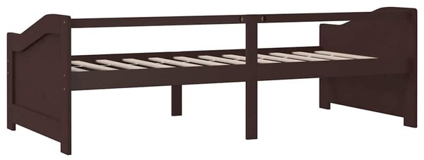 3místná válenda tmavě hnědá masivní borovice 90 x 200 cm 322167