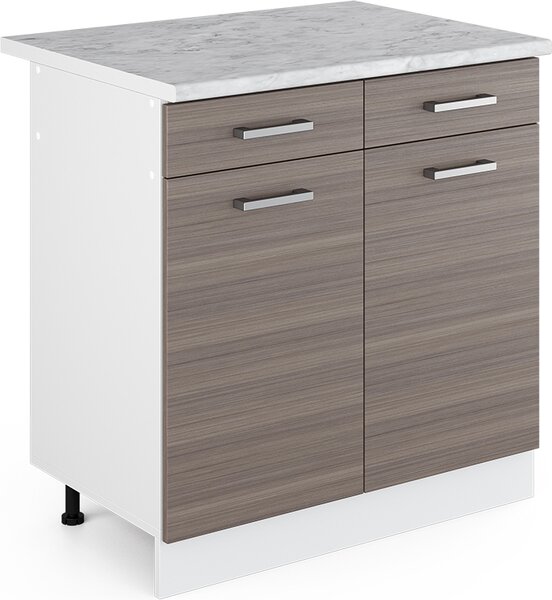 Spodní skříňka kuchyňské linky Vicco R-Line Ušlechtilá šedá 80 cm s pracovní deskou, Model 29725
