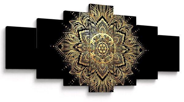 Obraz - Mandala bohatství (210x100 cm)