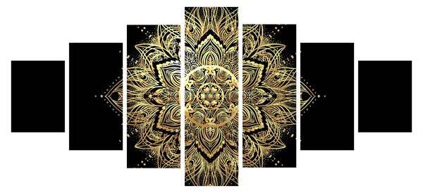 Obraz - Mandala bohatství (210x100 cm)