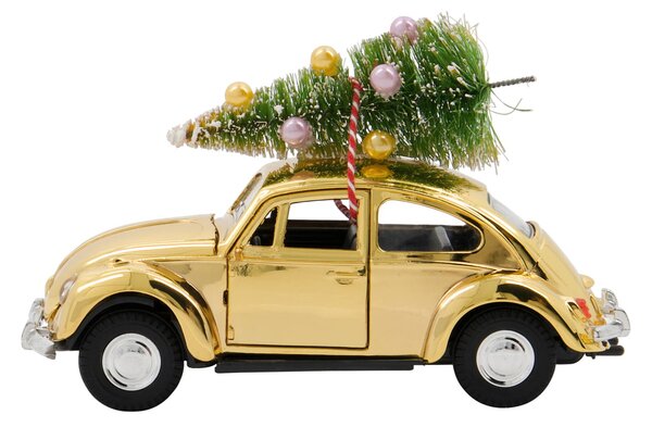 Vánoční autíčko Xmas Car Golden House Doctor