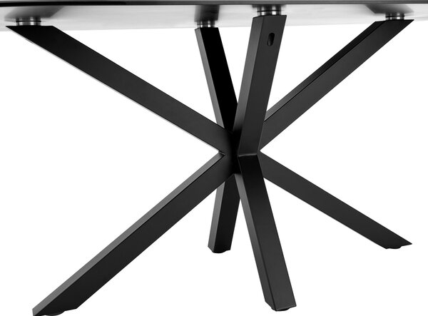 JÍDELNÍ STŮL, černá, tmavě šedá, 180/90/75 cm Livetastic - Jídelní stoly, Online Only
