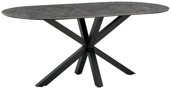 JÍDELNÍ STŮL, černá, tmavě šedá, 180/90/75 cm Livetastic - Jídelní stoly, Online Only