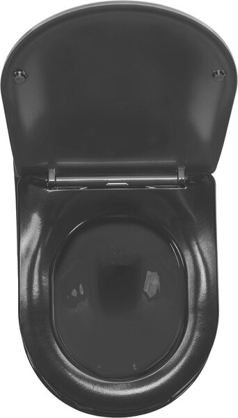 Závěsná WC Misa Rea CARLO Mini Flat Gold Black