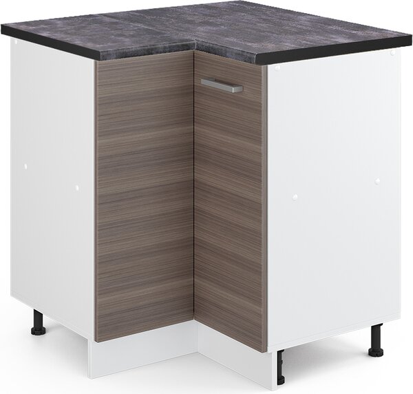 Rohová skříňka Vicco R-Line Ušlechtilá šedá 75.6 cm , PD Antracit, Model 45558