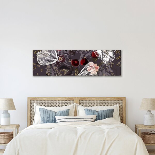 Obraz motýlů (170x50 cm)