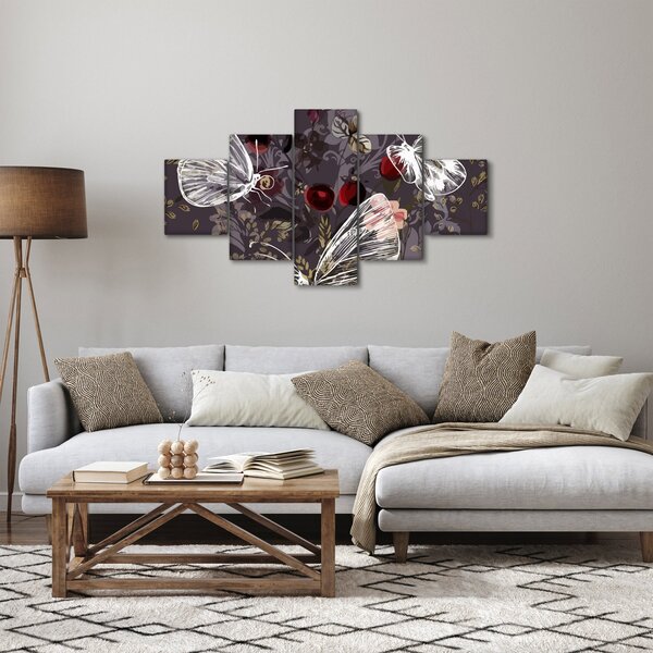 Obraz motýlů (125x70 cm)