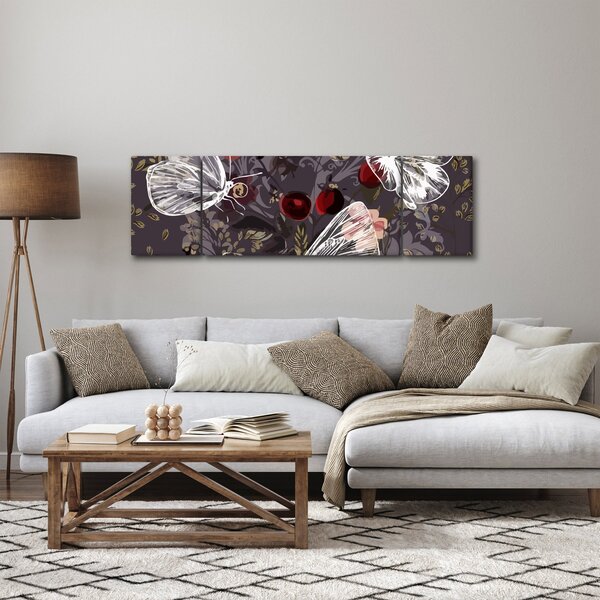 Obraz motýlů (170x50 cm)