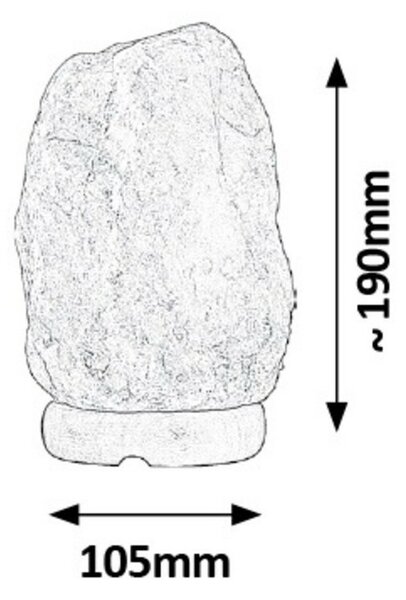 Rabalux 4120 Rock Solná lampa, 19 cm