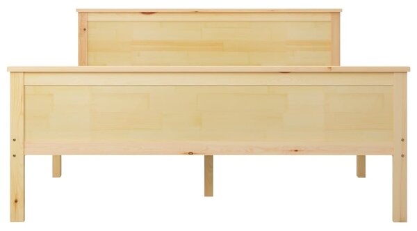 Rám postele masivní borové dřevo 120 x 200 cm 322176