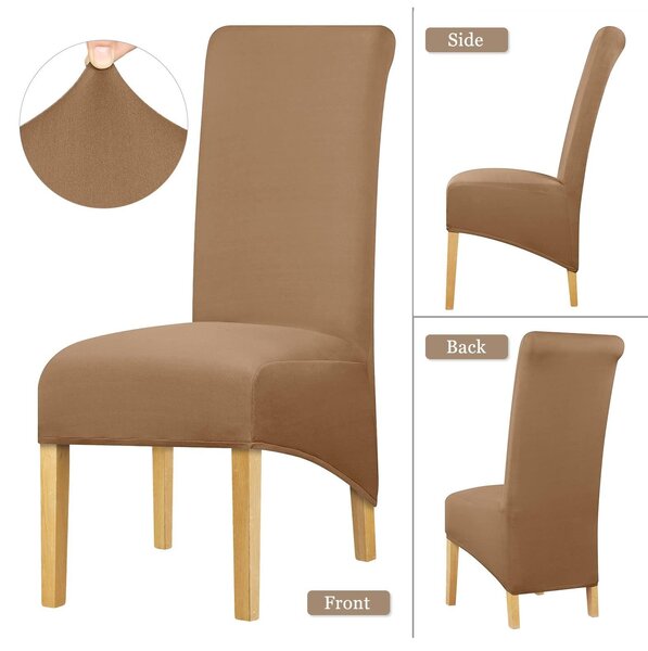 Elastické potahy na židle z pružného materiálu (set 6 kusů) vhodné pro jídelní židle