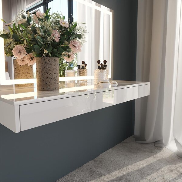 Toaletní stolek Vicco Sherry Bílá 120 cm 2 díly, Model 59579