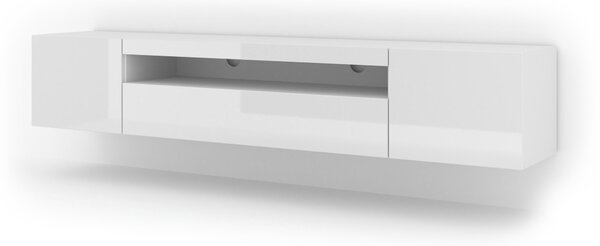TV stolek/skříňka Aurinko 200 (lesklá bílá)