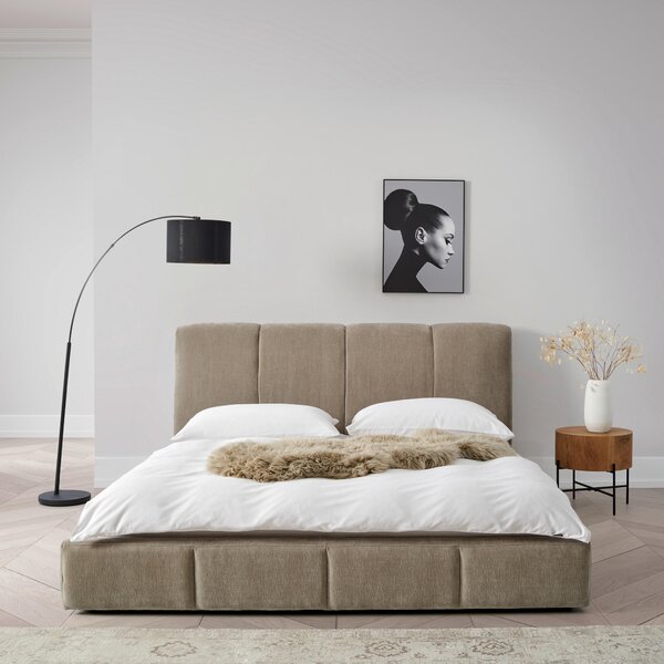 ČALOUNĚNÁ POSTEL, 180/200 cm, béžová Livetastic - Online Only postele, Online Only