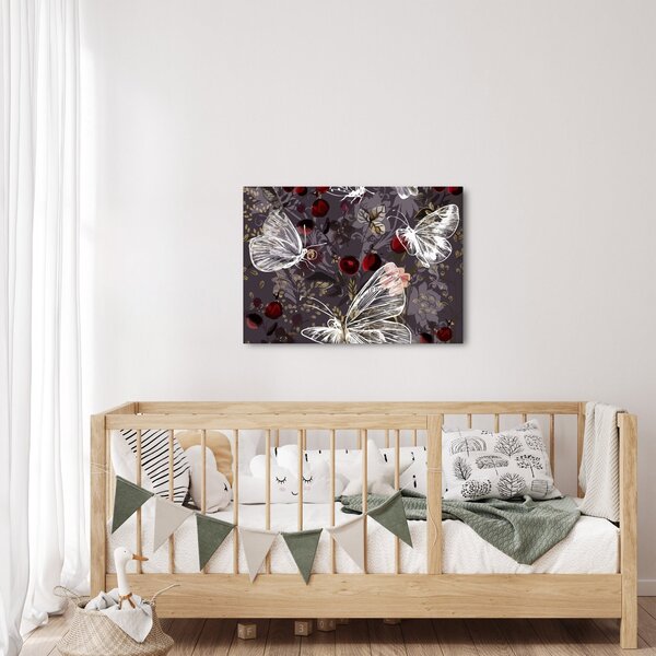 Obraz motýlů (70x50 cm)