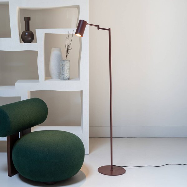 IT´S ABOUT ROMI It's about RoMi stojací lampa Bilbao, tmavě červená, výška 154 cm, Červená, Obývací pokoj / jídelna, kov, Moderní