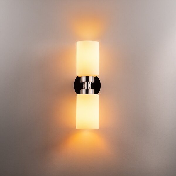 Opviq Nástěnná lampa Balcova II stříbrná