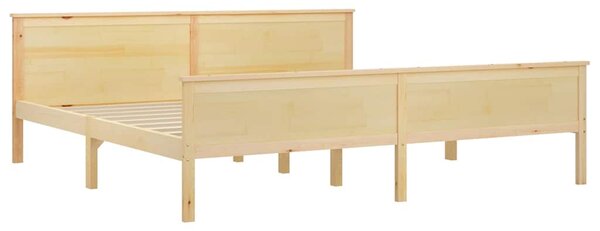 Rám postele masivní dřevo borovice 200 x 200 cm 322180