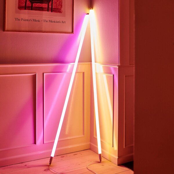 HAY LED trubice Neon Tube, růžová, PVC, délka 1,5 m, zástrčka, Fialová / růžová / barva růže, Ložnice, Plast, Moderní