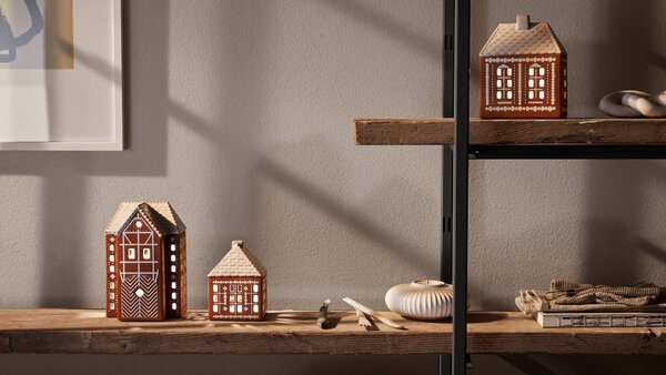 Porcelánový svícen Gingerbread Lighthouse Medium