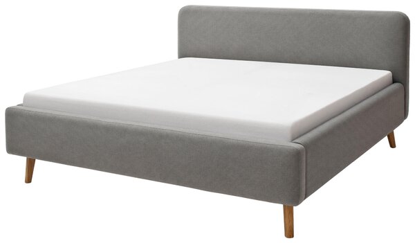 ČALOUNĚNÁ POSTEL, 140/200 cm, světle šedá Livetastic - Online Only postele, Online Only
