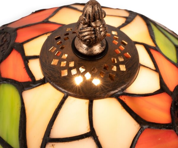 Brilagi - Tiffany vitrážová stolní lampa SUNFLOWER 1xE27/60W/230V