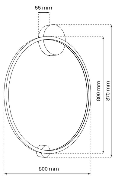 Nástěnné LED svítidlo Saturno2, 1x LED 46w, 4000k, b