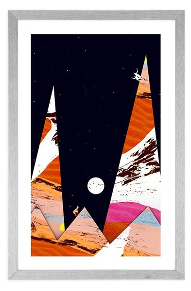 Plakát s paspartou pyramidy blízkého východu