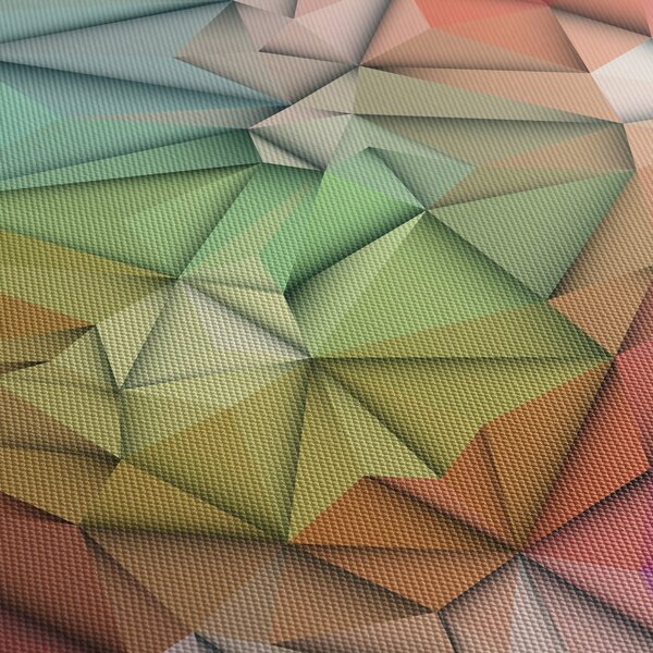 Obraz - Polygonální abstrakce (170x50 cm)